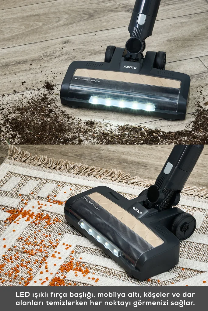 Power Up Pro Dik Süpürge Mineral Gold 350 W