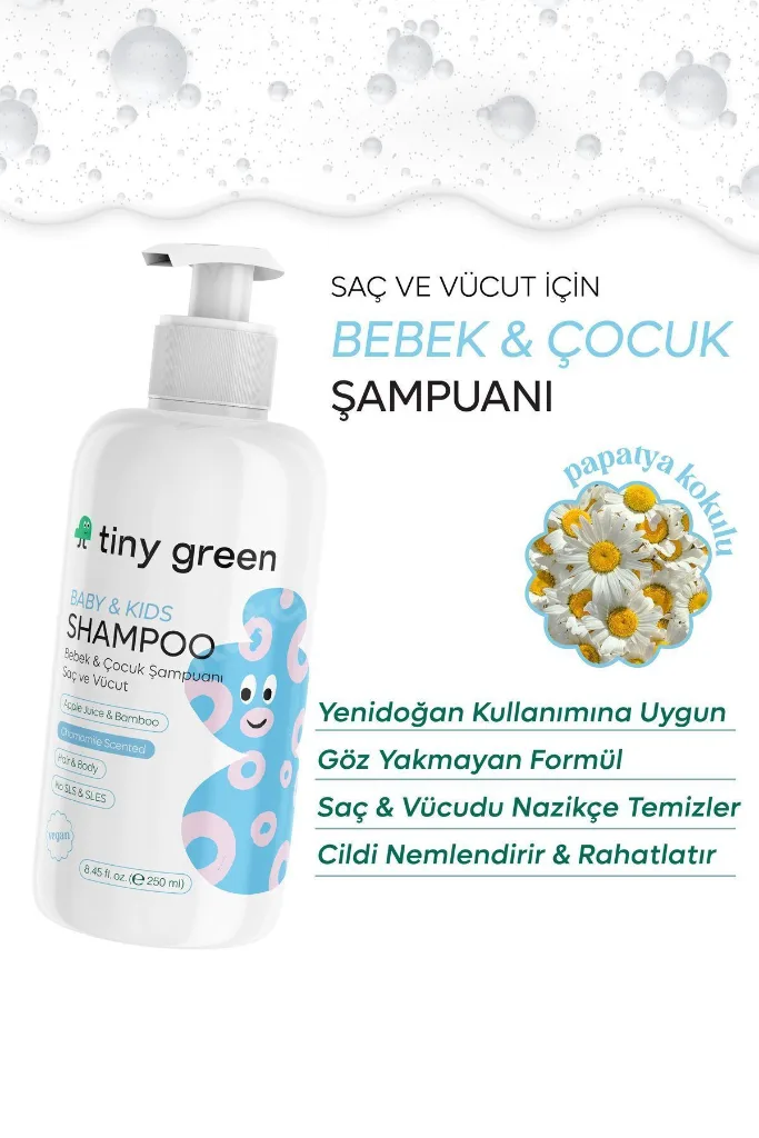 Bebek & Çocuk Saç ve Vücut Şampuanı Papatya Kokulu 500 ml