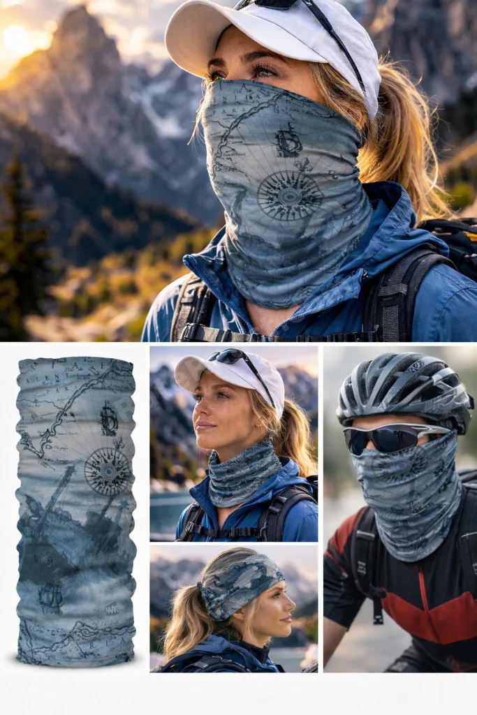 Unisex Termal Buff Boyunluk - UV Korumalı Balaklava Tipi Outdoor Sporcu ve Motosiklet Maskesi