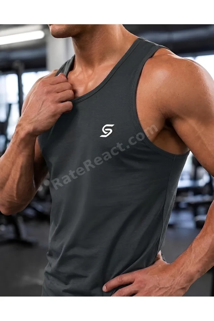 Erkek Sporcu Atlet - Nefes Alabilir Fit Kesim, Gym & Fitness Tanktop