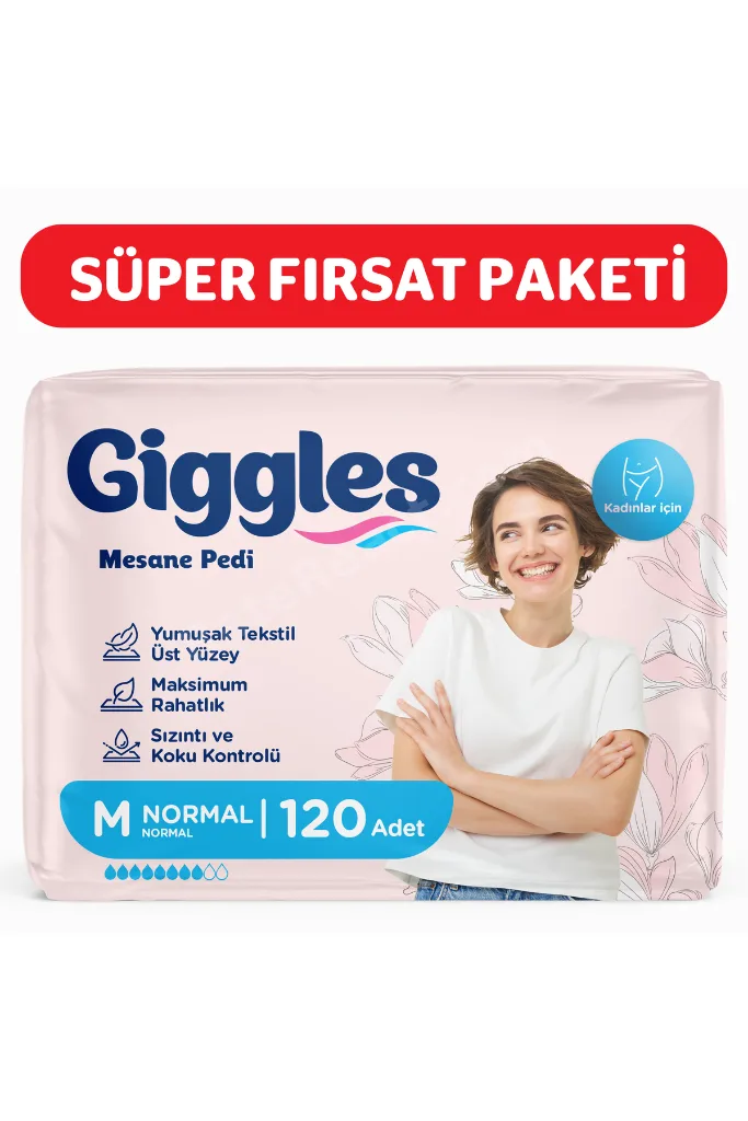 Kadınlara Özel Mesane Pedi Medium (Normal) 12 paket - 120 Adet (12x10)