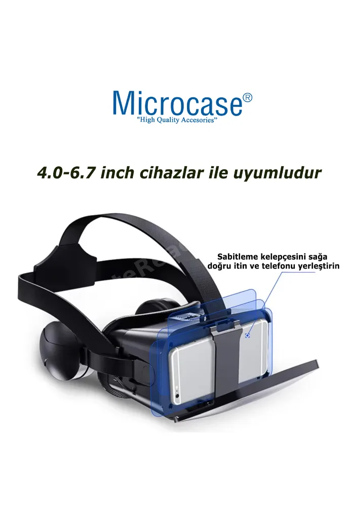 VRPARK J20 3.5mm Kulaklıklı 3D Sanal Gerçeklik Gözlüğü-AL4744