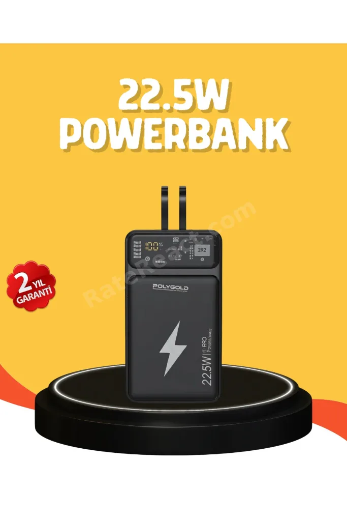 10000 Mah Dijital Göstergeli Taşınabilir