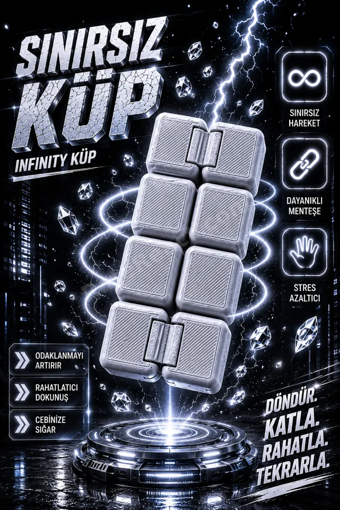İnfinity Cube Sonsuz Küp Anti Stres Zeka Oyuncağı 3 Adet