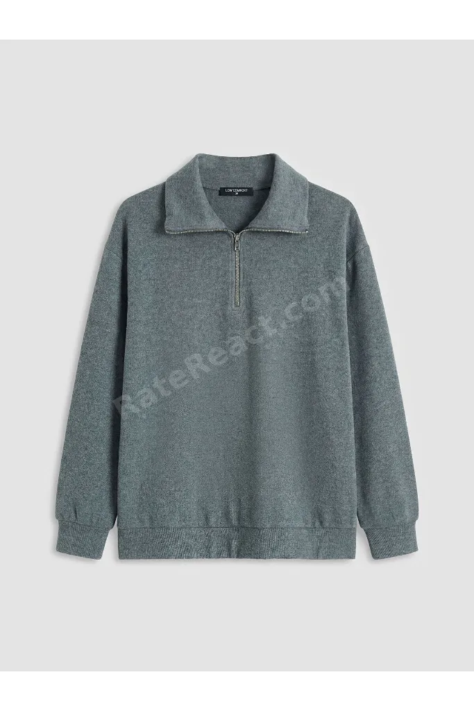 Peak Yeni Sezon Polo Yaka Kadın Sweatshirt