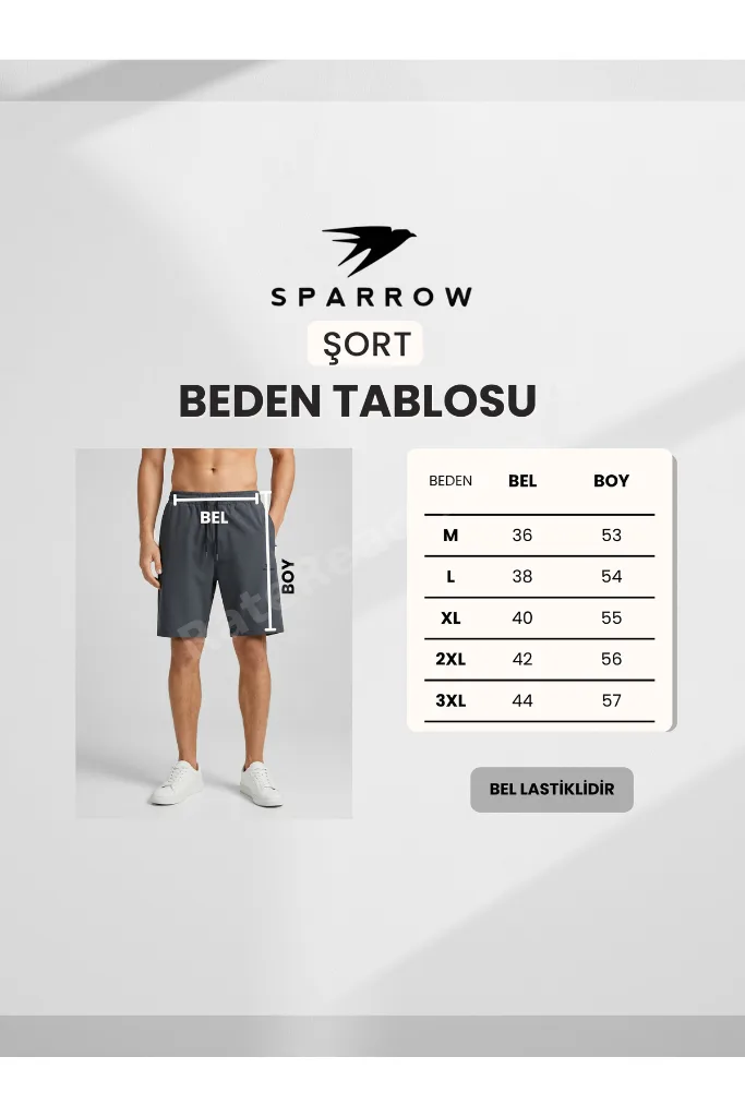 Erkek Antrasit Regular fit Yüksek Baskılı İnce Şort