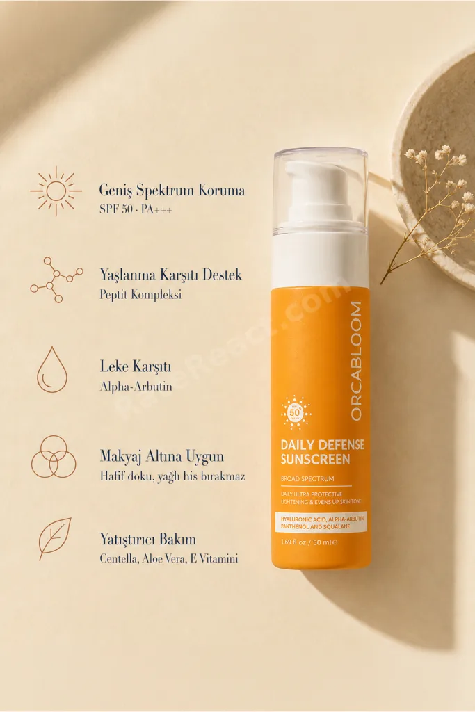 Daily Defense Yüz Güneş Kremi SPF50 Leke Karşıtı, 50 ml
