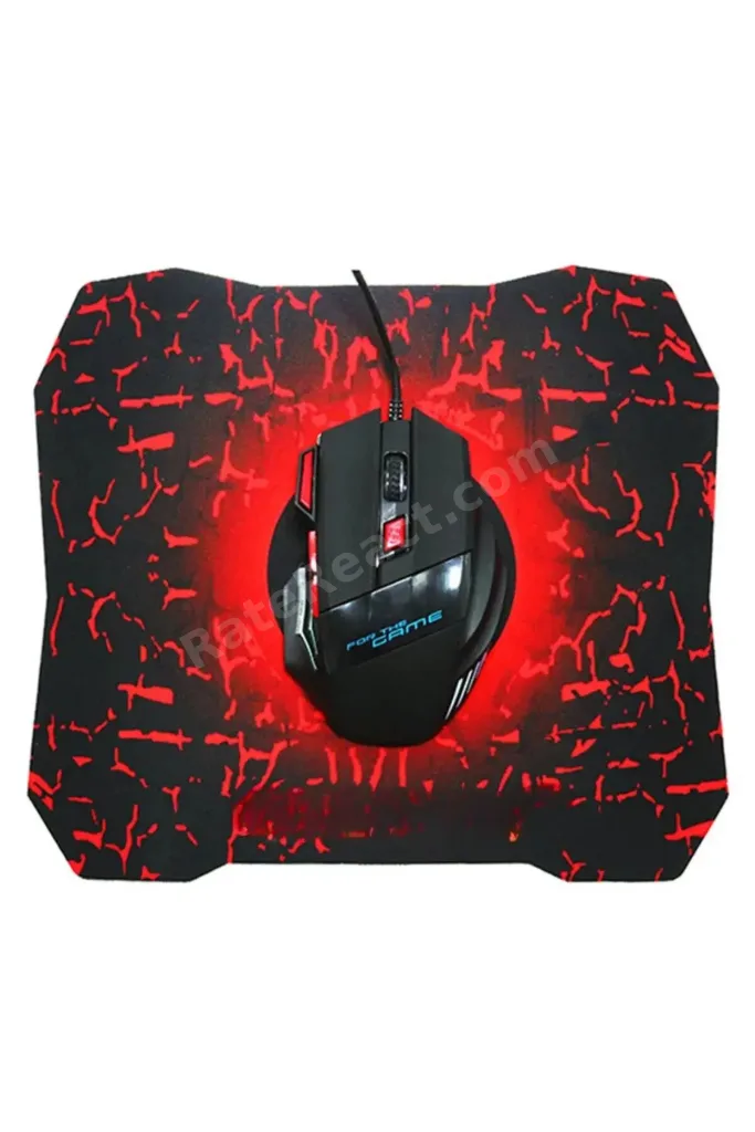 rol Profesyonel Işıklı Gamer Oyuncu Mouse + Mousepad Kaymaz Hassasiyet Kontrollü Gaming PrO