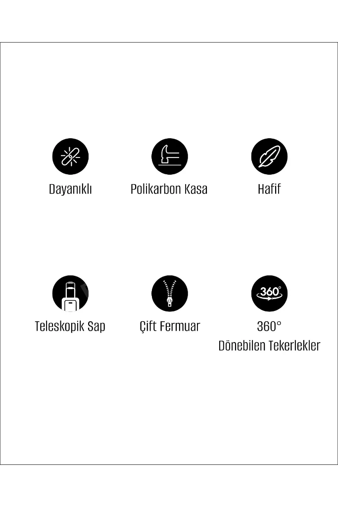 Chest Orta Boy Valiz/Bavul - Kırmızı