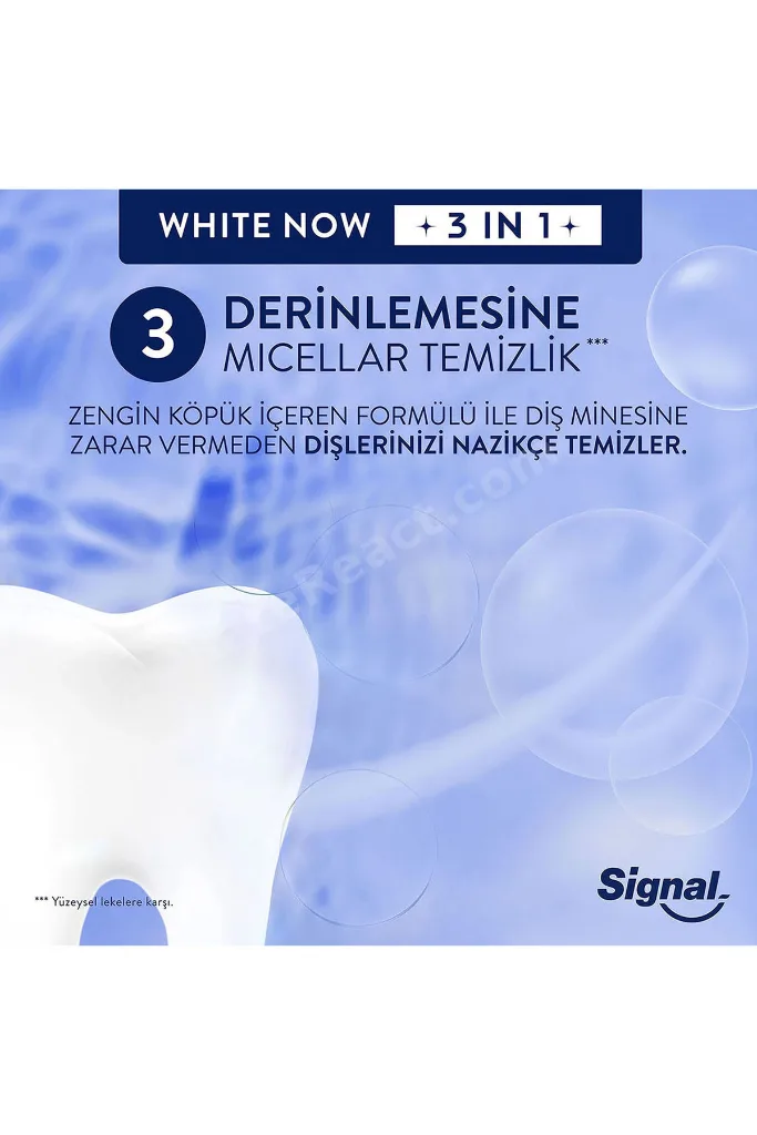 White Now Diş Macunu 3 in 1 Ekstra Işıltı 75 ml x2