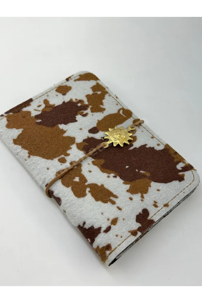Cow Print Pasaport Kılıfı & Kartlık Unisex Seyehat Cüzdanı