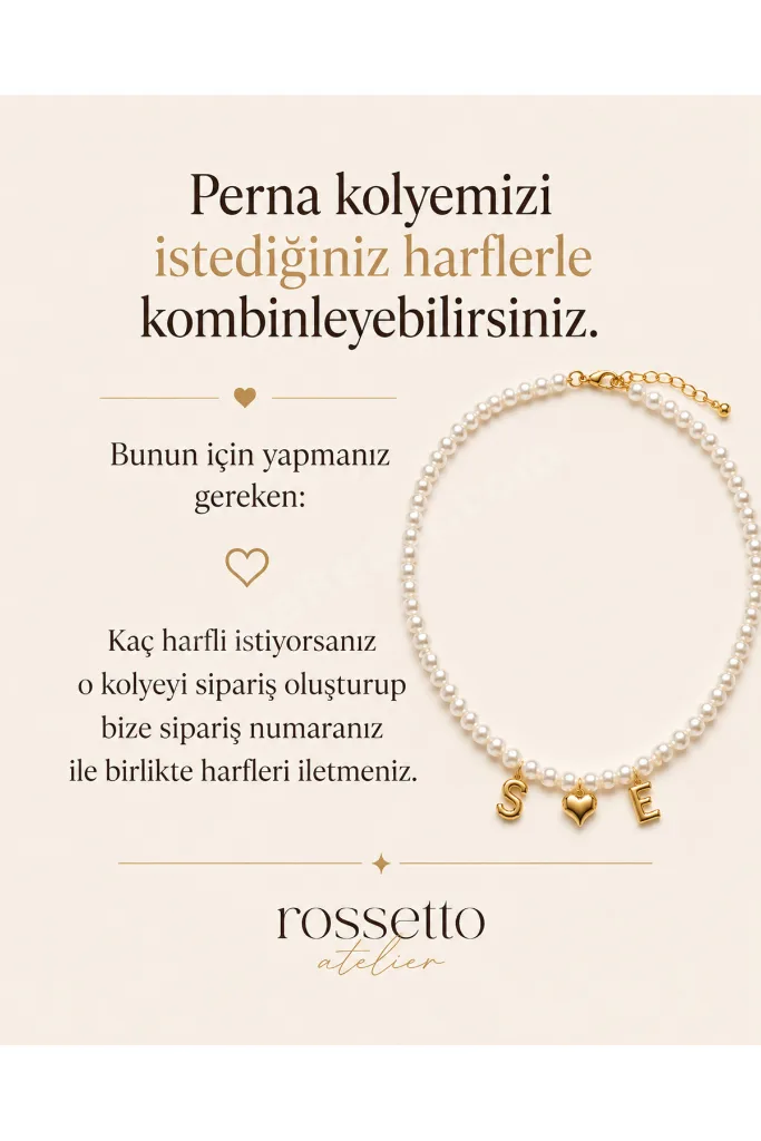PERNA Kolye ( 1 harfli )