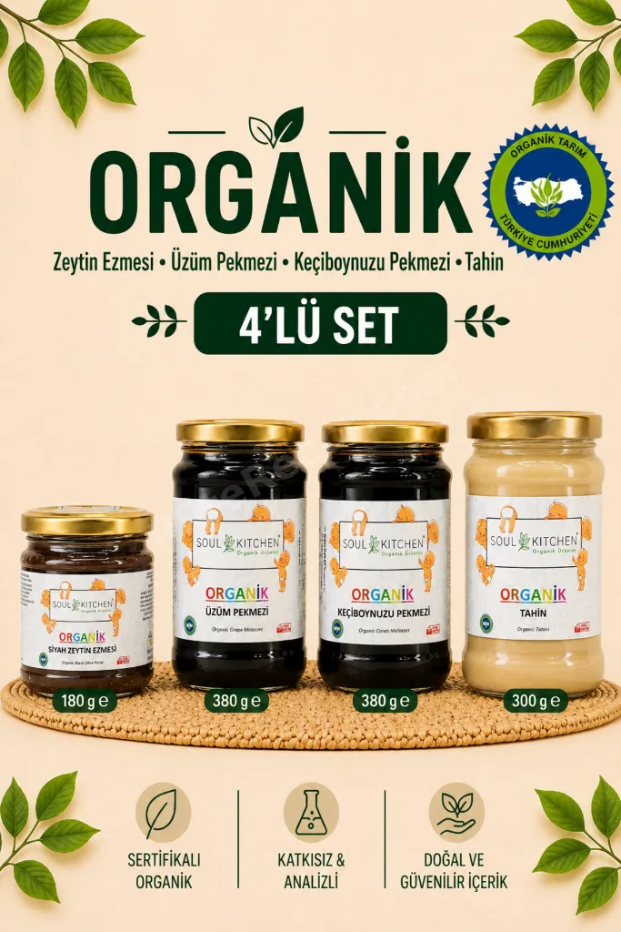 Organik Ek Gıda Seti 4lü Paket Model 3
