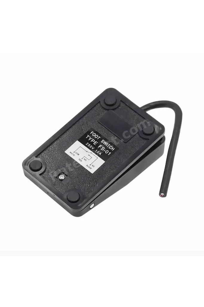 Pedal Ayak Butonu Kaydırmaz AC 250V 10A NO NC SPDT Push Anlık Ayak Kontrollü Anahtar Switch Freze