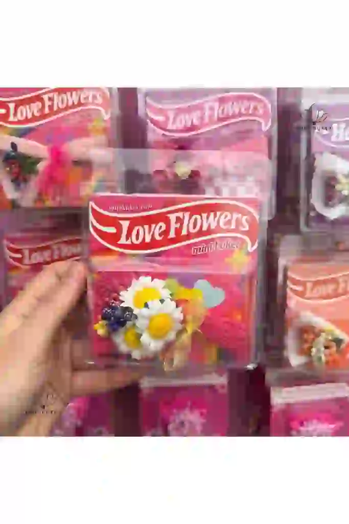 Mini Buket Love Flowers Tasarım Çiçek Buketi, Koleksiyonluk, Sevgiliye Hediye Kalıcı Çiçek, Karma