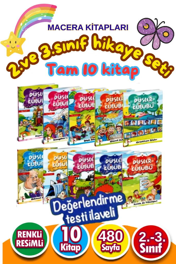 2.ve 3.sınıflar Için Okumayı Sevdiren Macera Seven Çocuklar Için Hikaye Kitabı Seti