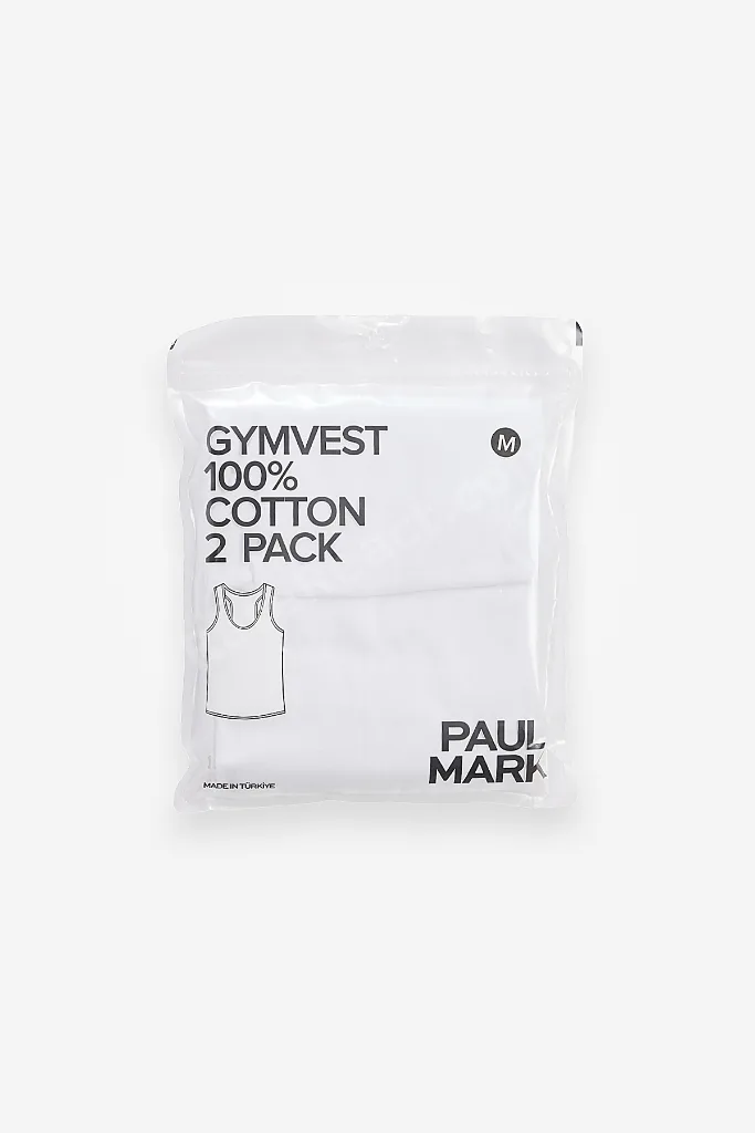 Erkek Pamuk Kumaş Halter Yaka 2`li Atlet