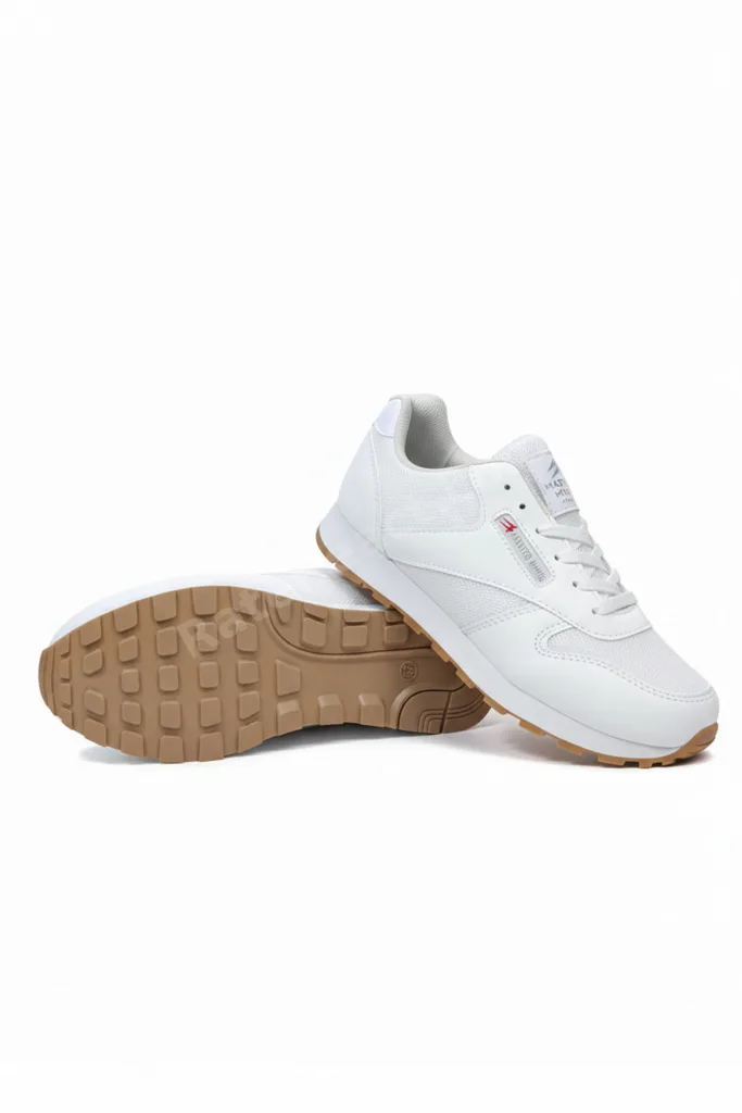 Kadın Beyaz Gümüş Bağcıklı Casual Rahat Taban Konforlu Yumuşak Yürüyüş Günlük Sneaker Spor Ayakkabı