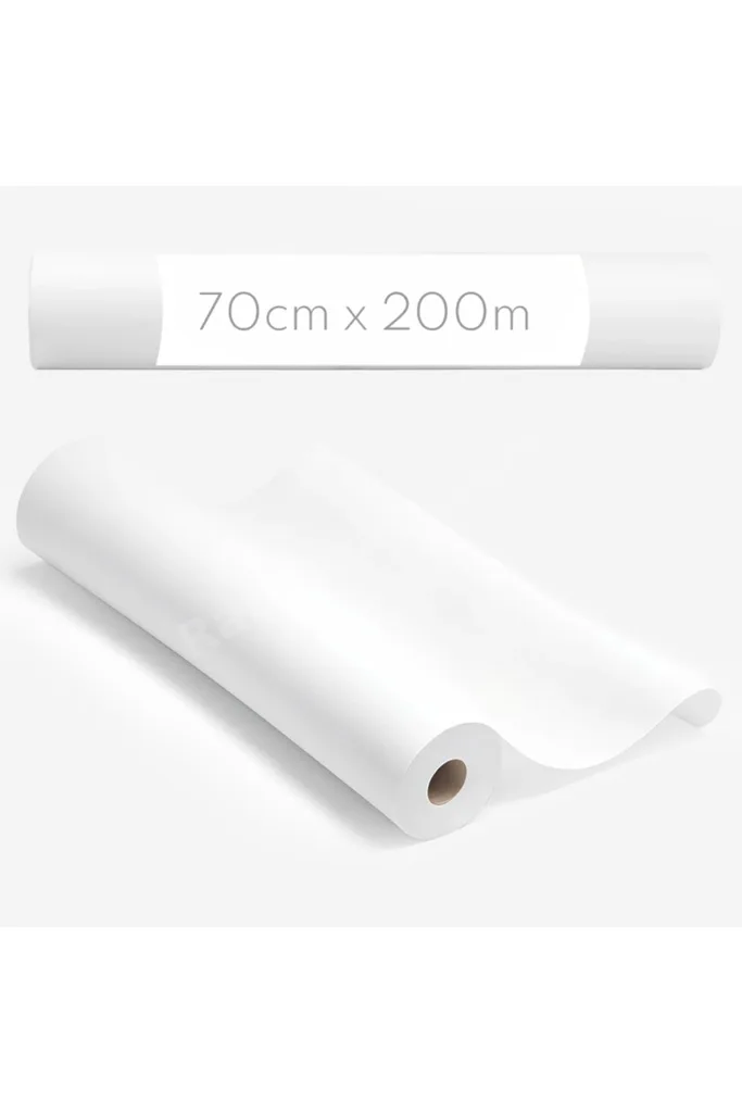 Beyaz Pelür (Rulo) Ambalaj Kağıdı (70cm x 200 metre)