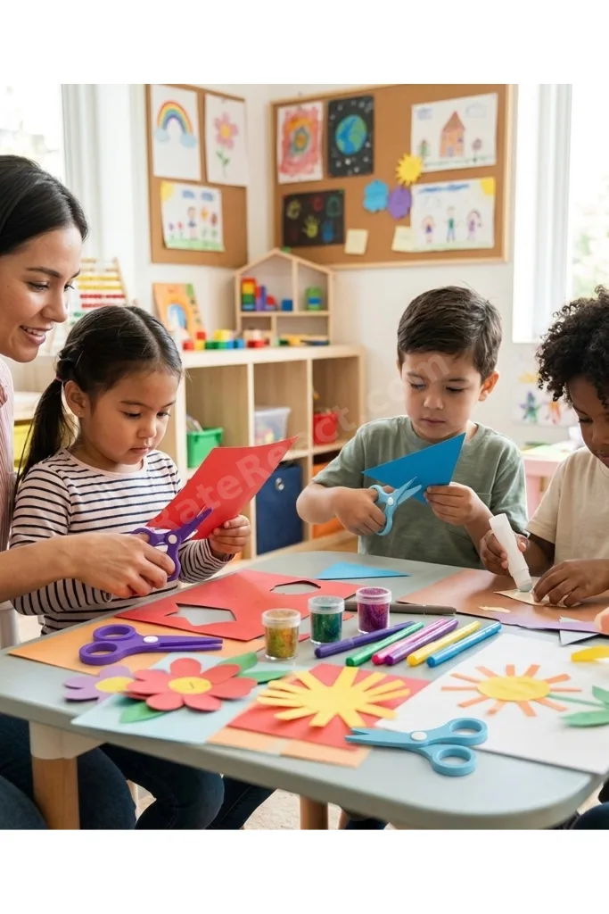 Çocuk Kağıt Makası 2’li Set – Güvenli Uçlu Renkli Makas - Mavi & Mor