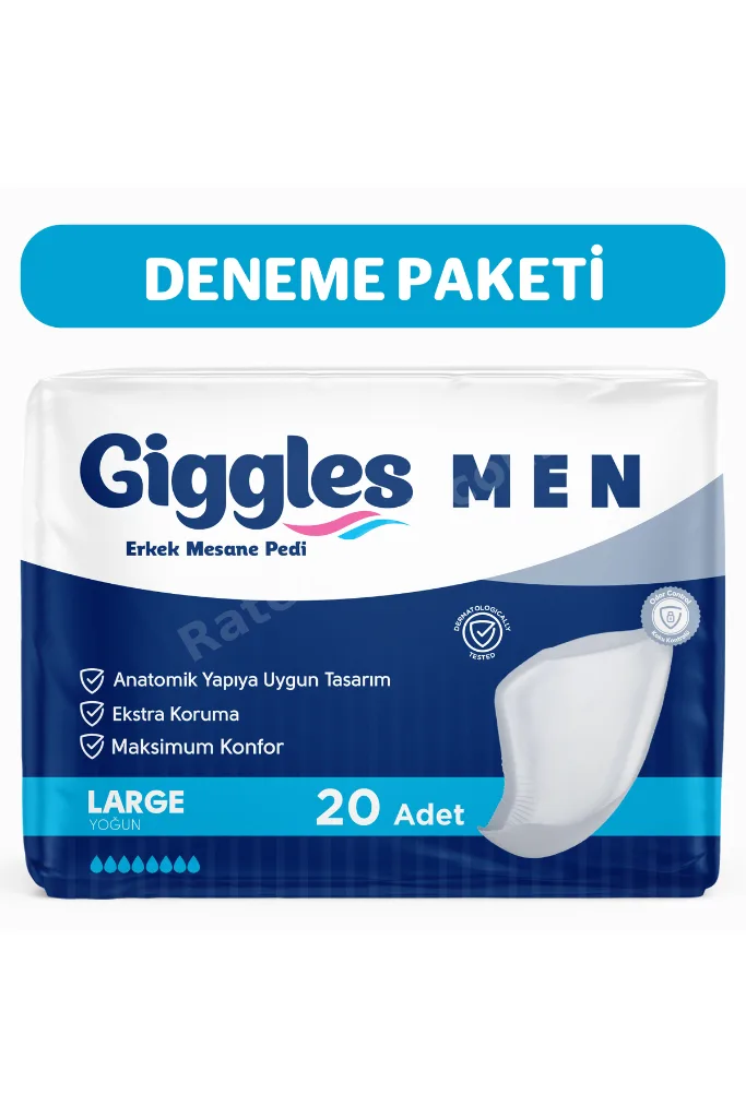 Yetişkin Erkek Mesane Pedi - L Beden - 1 Paket 20 Adet