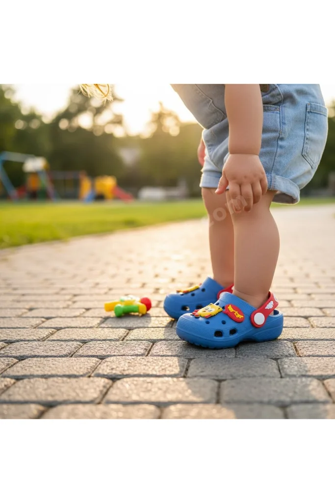 Erkek Çocuk Figürlü Bebe Sandalet Terlik ( Dar Kalıptır )