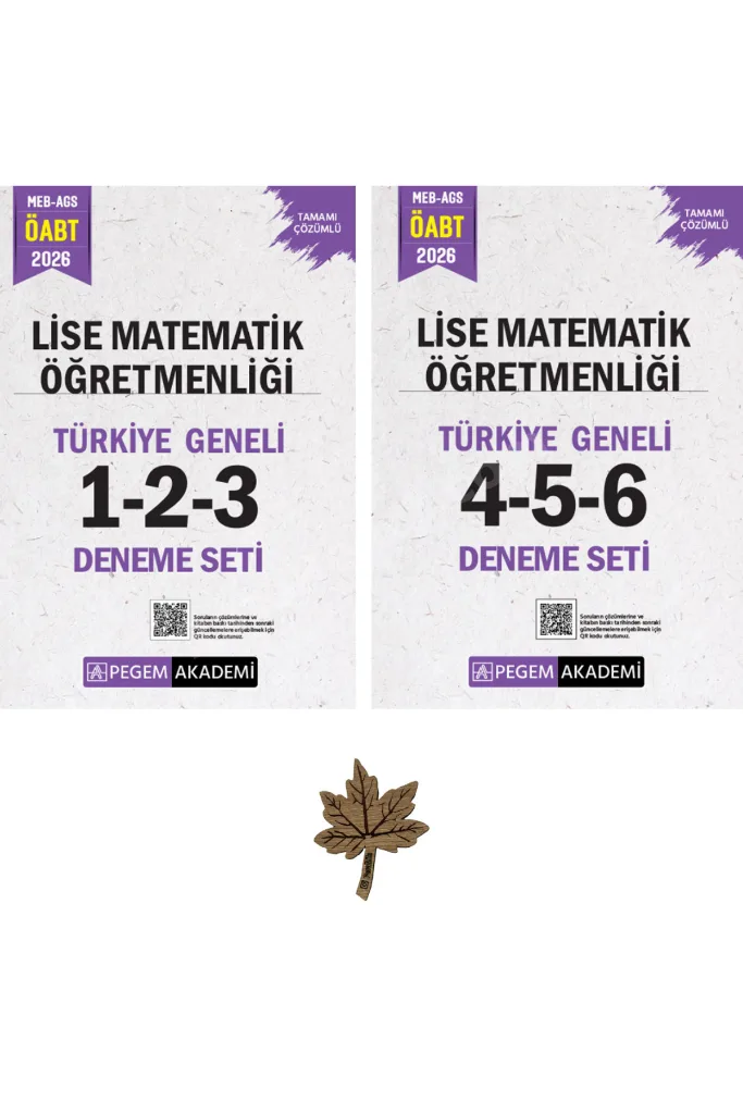 2026 MEB AGS ÖABT Lise Matematik Öğretmenliği Tamamı Çözümlü Türkiye Geneli 1-2-3-4-5-6 (6'lı Deneme Seti)