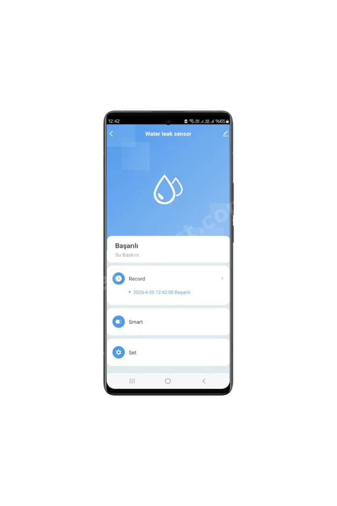WiFi Harici Problu Su Baskını Sensörü ( Tuya, Smart Life Uyumlu )