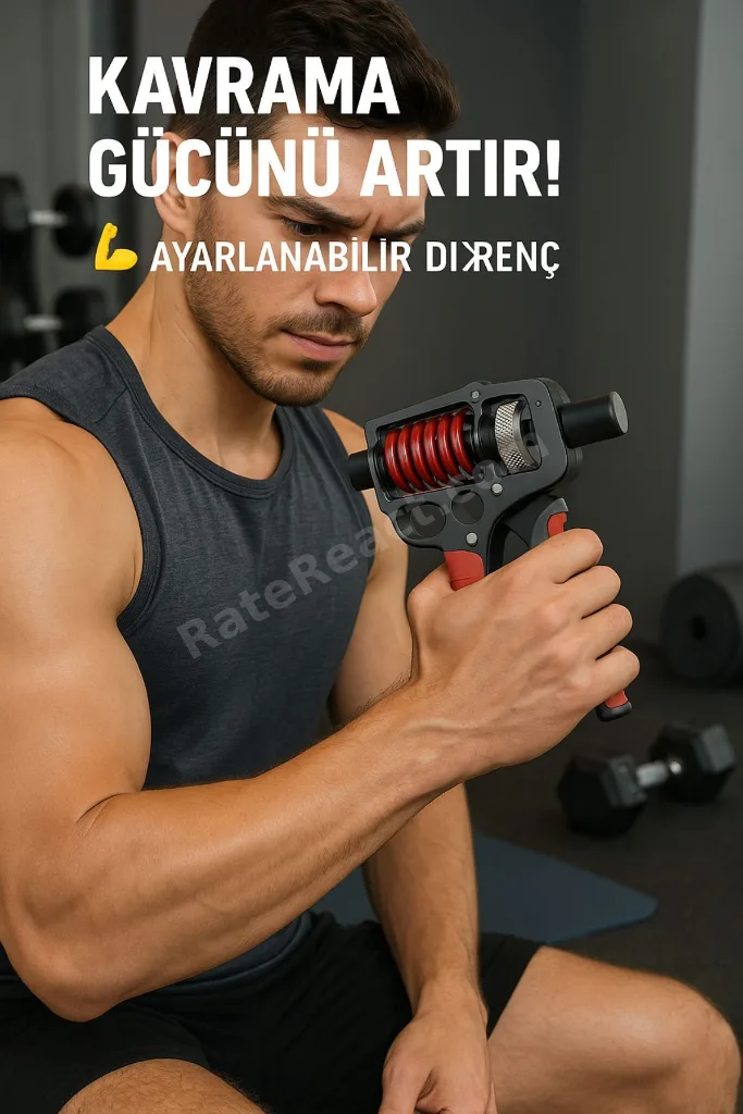 Profesyonel El Bilek Ve Kol Güçlendirici Kavrama Egzersiz Aleti Ayarlanabilir 5-60 kg