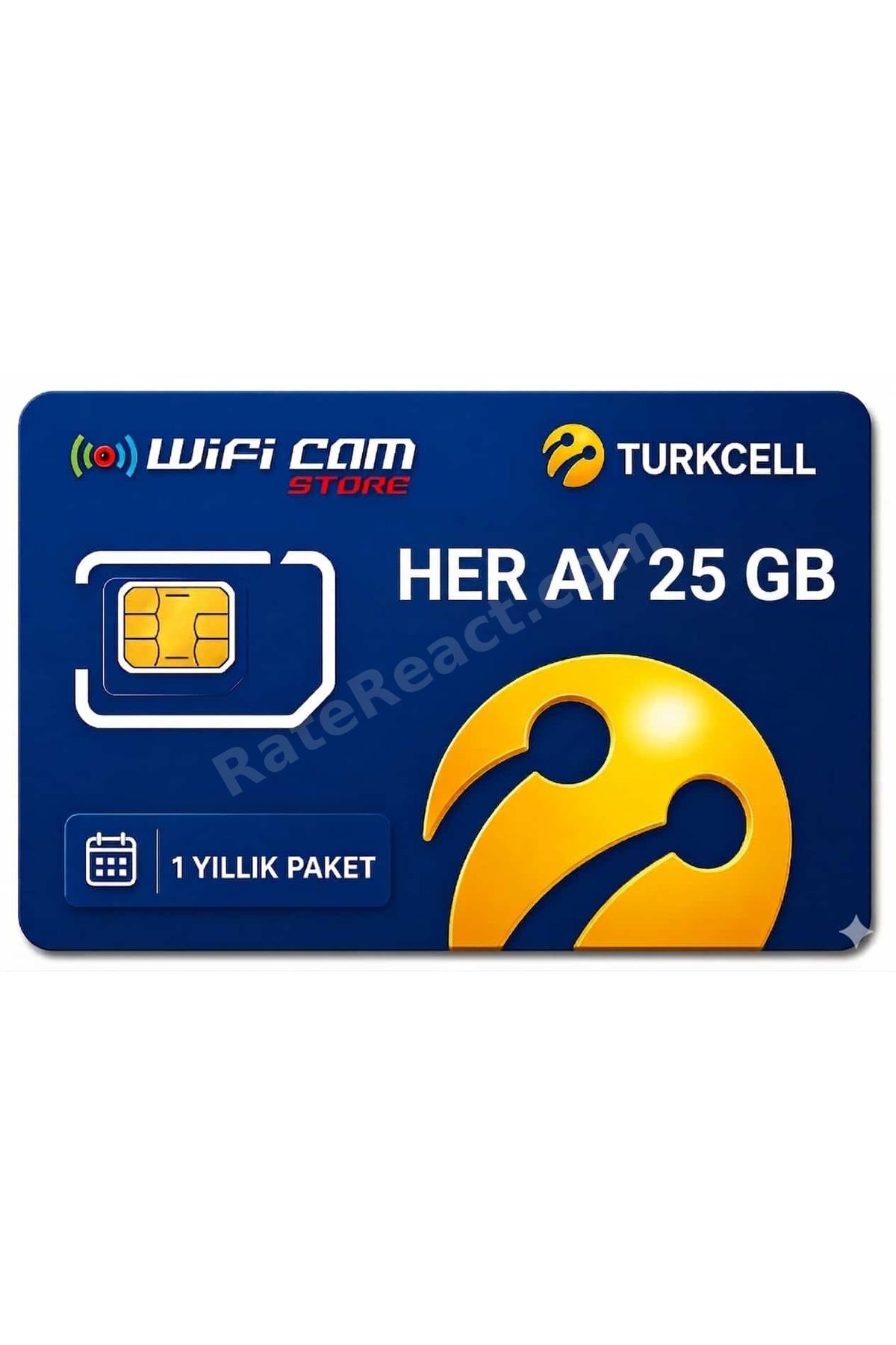 Turkcell 4g Yıllık Data Sim Kart Her Ay 25gb 1 Yıllık Hat