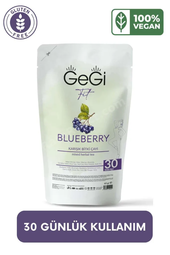 Yaban Mersini Blueberry Tea Çay 1 Aylık Paket