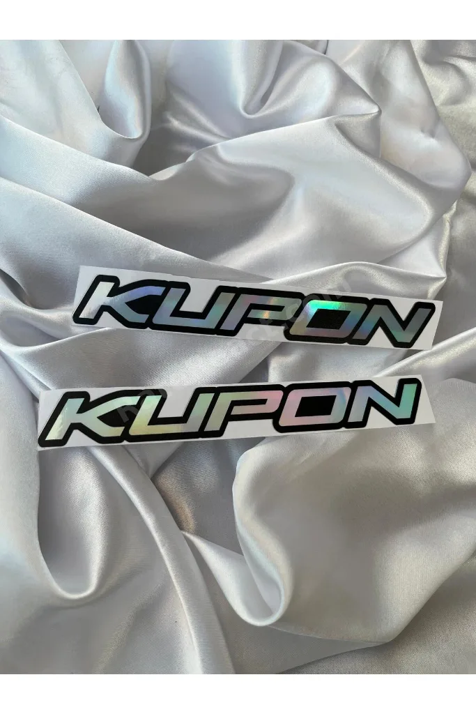 KUPON HOLOGRAM STİCKER 2 ADET OTO MOTO AKSESUAR
