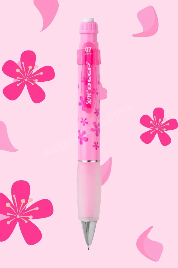 Deep 0.7 Mm Mekanik Kurşun Kalem Pastel Doğa Desenli 6'lı Set