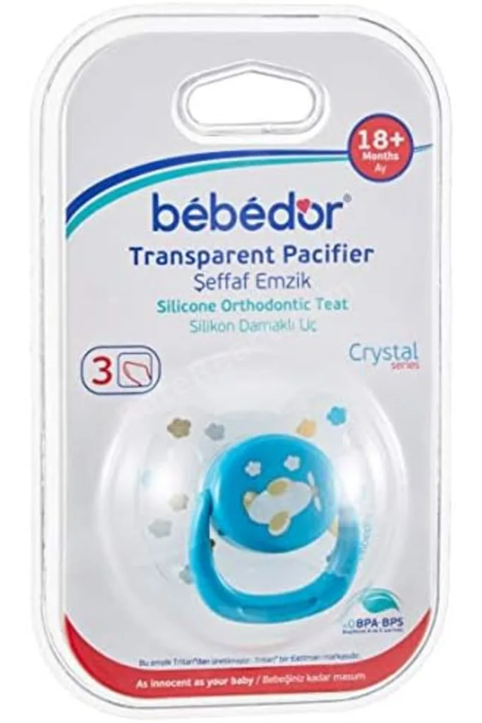 TTKTEKNOLOJİ Bebedor 173 Crystal Series Damaklı Yalancı Emzik NO:3, , Pembe, 18 ay ve üzeri TTKTEKNO