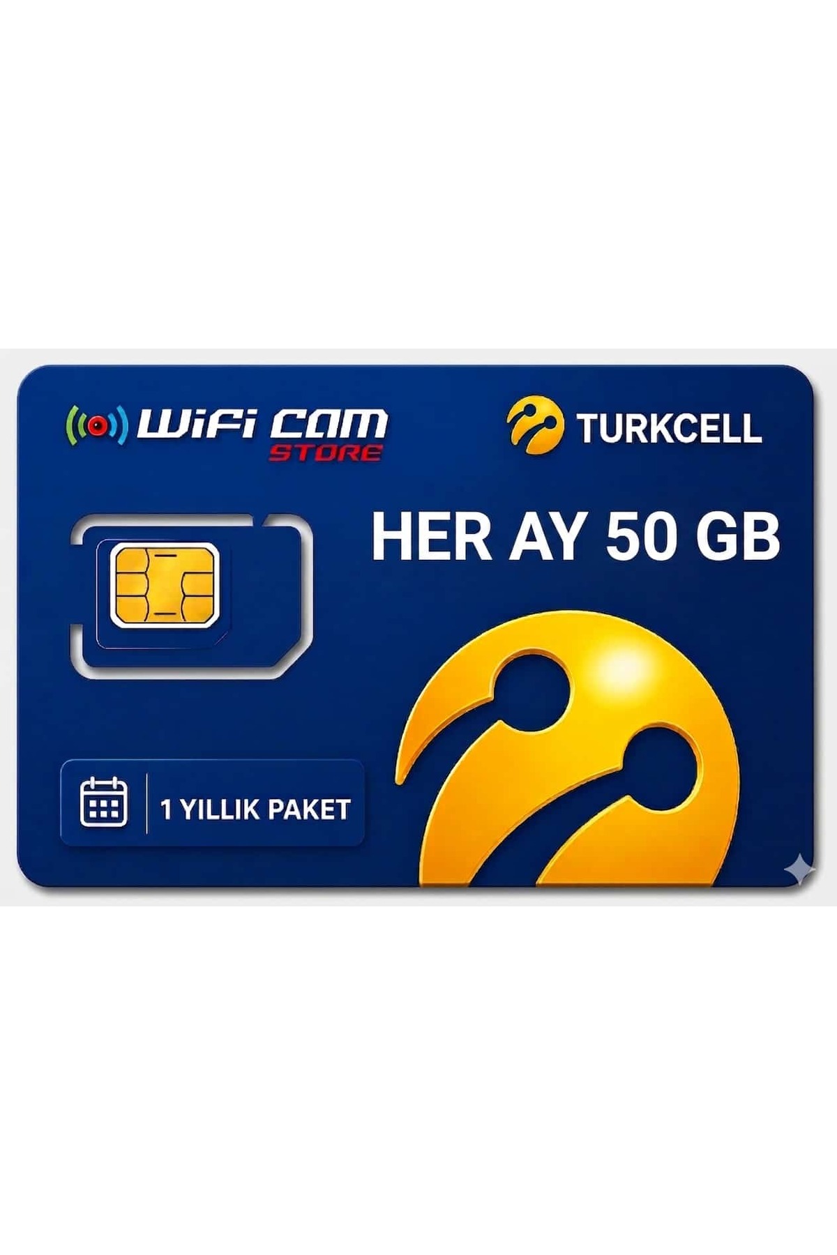 Turkcell 4g Yıllık Data Sim Kart Her Ay 50 gb 1 Yıllık Hat