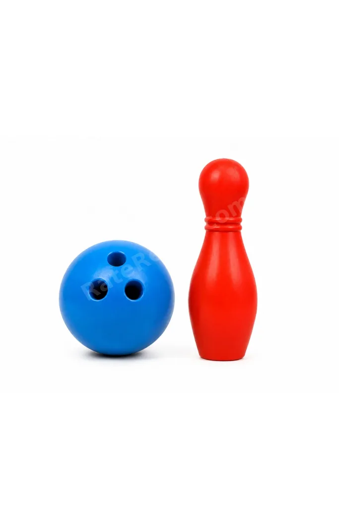 Eğlenceli Bowling Oyuncak Seti Çocuklar İçin Renkli Kuka ve Top