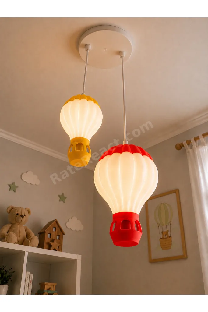 Takımını Seç – Orta + Küçük Boy Balon Avize Seti – Çocuk Odası Sarkıt Avize