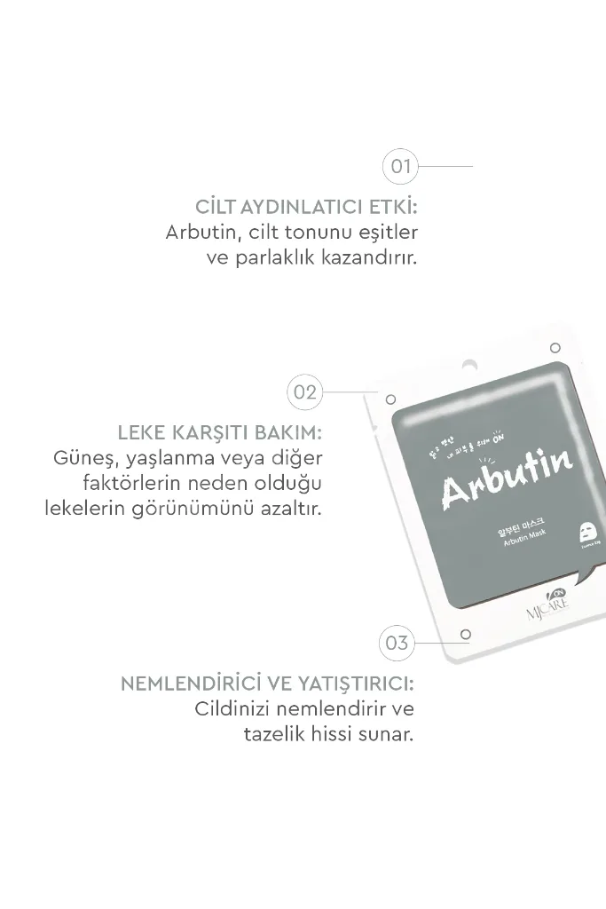On Arbutin Mask - Arbutin Özlü Yüz Maskesi 10'lu