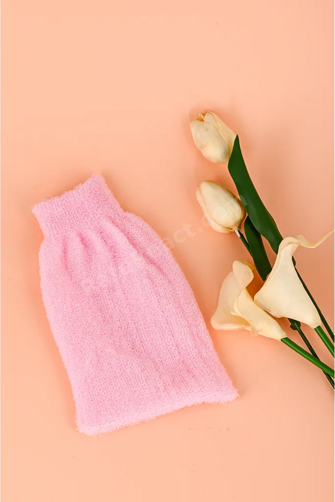 Banyo Sabunluk Köpük Ve Masaj Lifi Kesesi Pembe