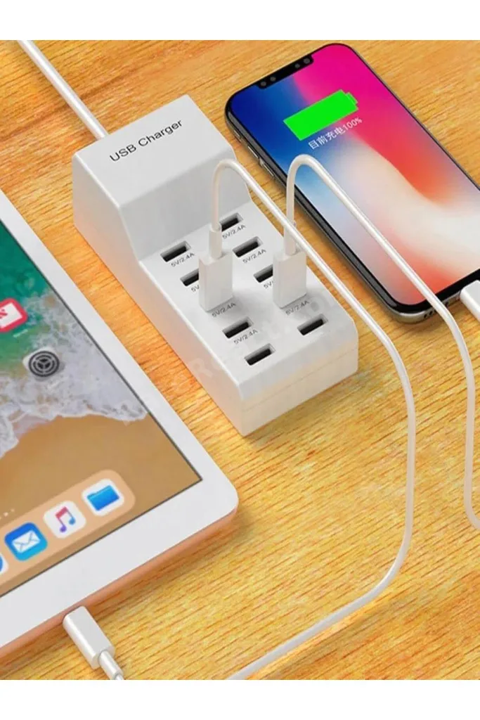 10 PORT ÇOKLU USB ŞARJ İSTASYONU 10 LU USB ŞARJ CİHAZI