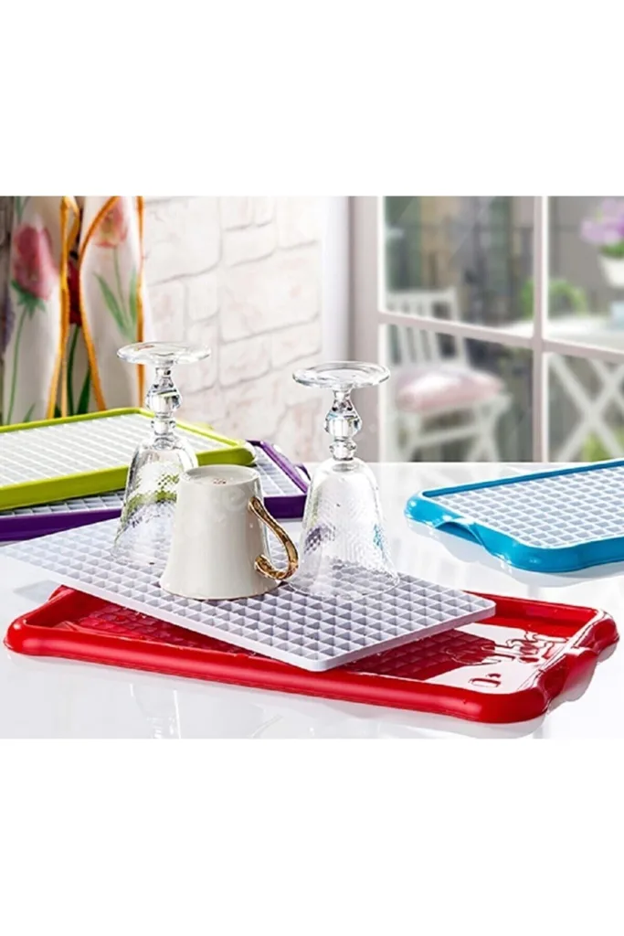 Pratik Labo Tezgah Üstü Bulaşık Kurutmalığı Süzmatik 22x40 cm