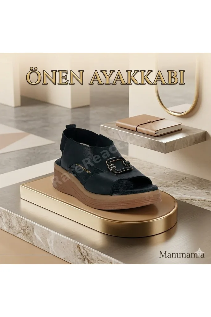 LASTİKLİ HAKİKİ DERİ SANDALET