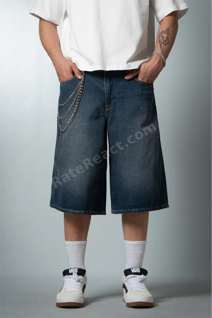 Blue Mirage Baggy Fit Mavi Erkek Jean Şort