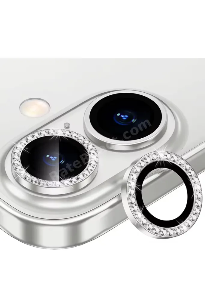 Iphone 17 Uyumlu Taşlı Elmas Kamera Lens Koruyucu Cam