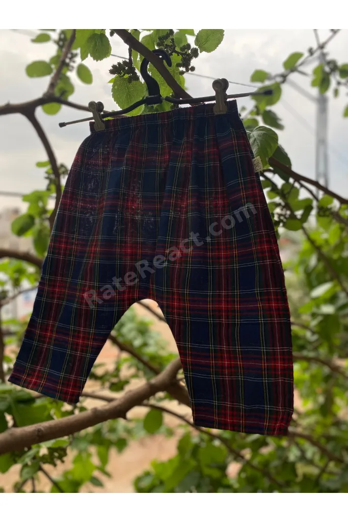 Ekoseli Unisex Şalvar