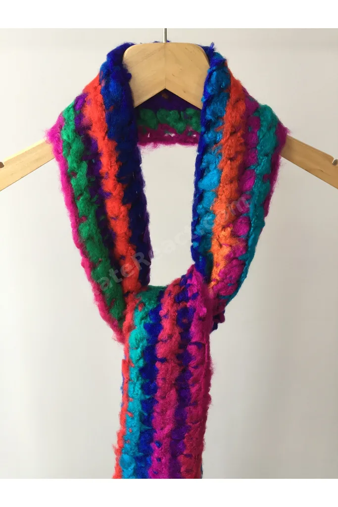 Mora Knit Atkı El Örgüsü Hafif Atkı (18x185cm 165g-MK33)