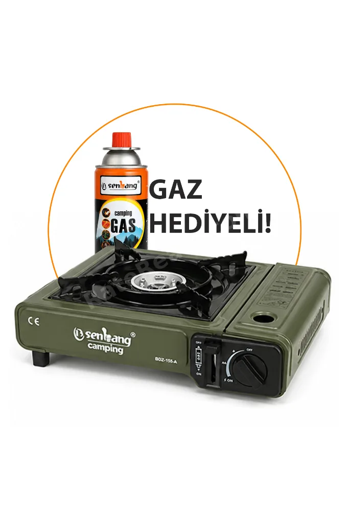 Tekli Portatif Kamp Ocak Gaz Stop Emniyetli 1 Adet 227 Kartuş