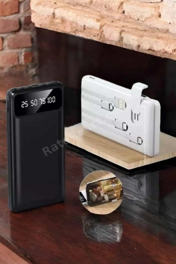 Powerbank 20.000 Mah Dijital Göstergeli LCD Ekran Uzun Pil Ömrü Yeni Nesil