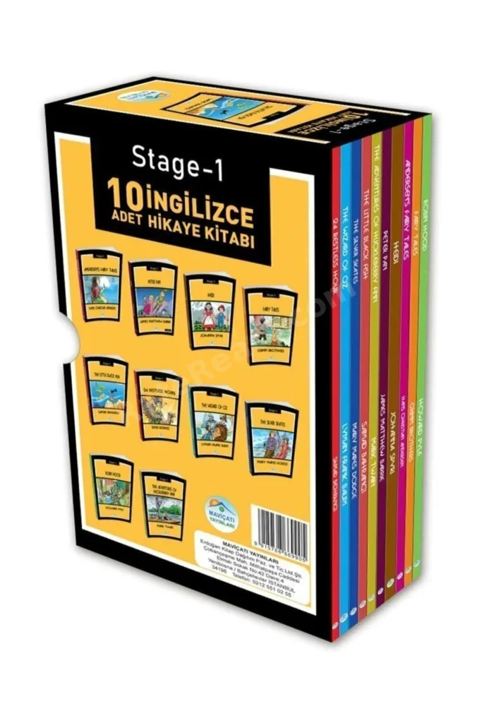 Stage-1 Ingilizce Hikaye Seti 10 Kitap Maviçatı Yayınları