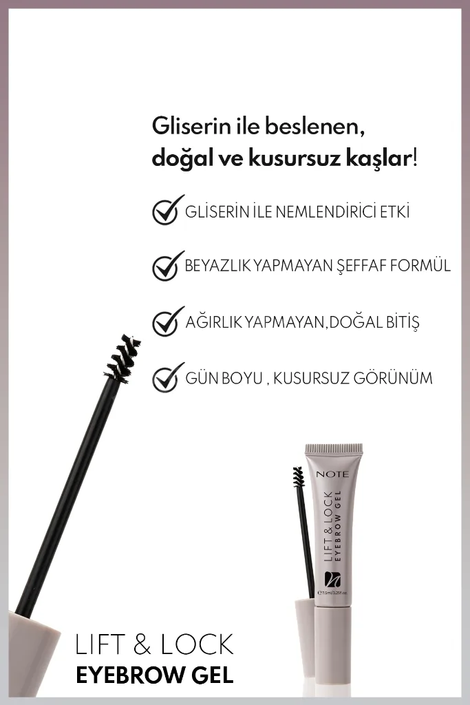 Lift & Lock Eyebrow Gel Şeffaf Kaş Sabitleyici Jel